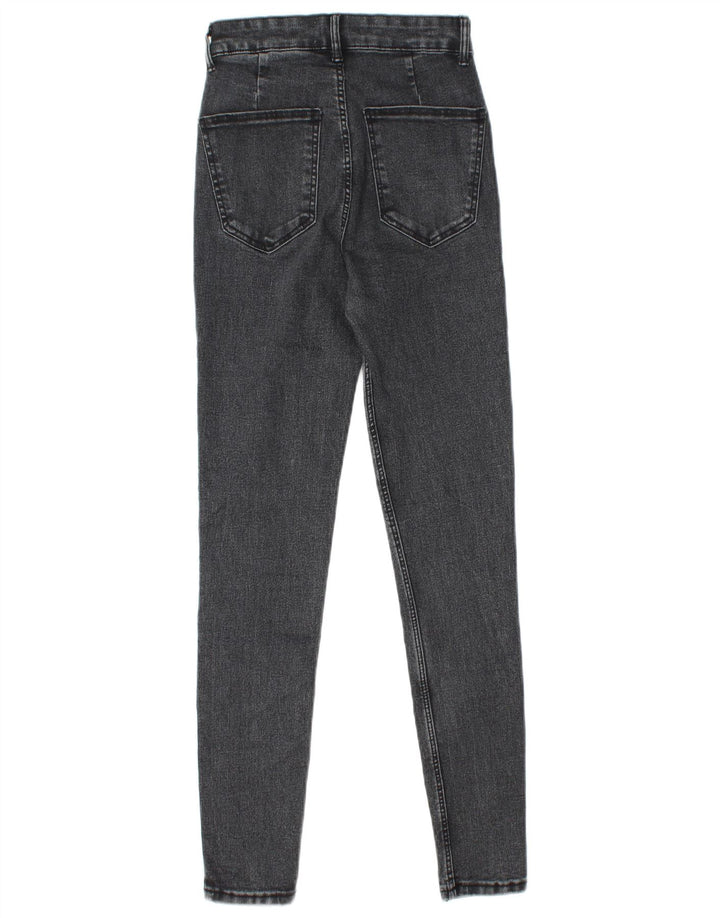 ZARA Dame Skinny Jeans EU 36 XS W26 L27 Grå Bomuld