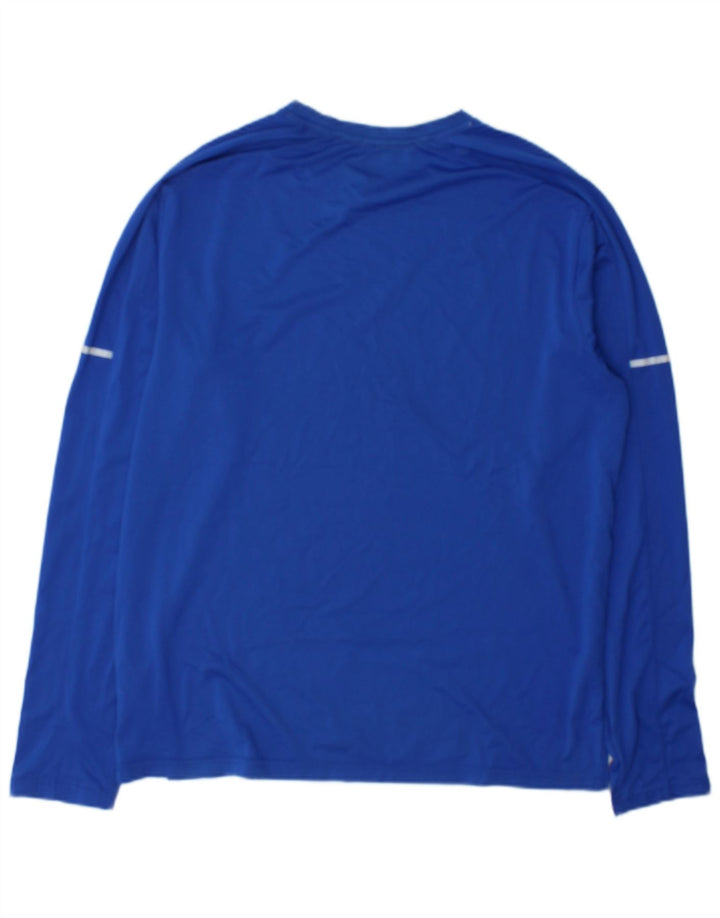 New Balance Herre Top Langærmet Stor Blå Polyester