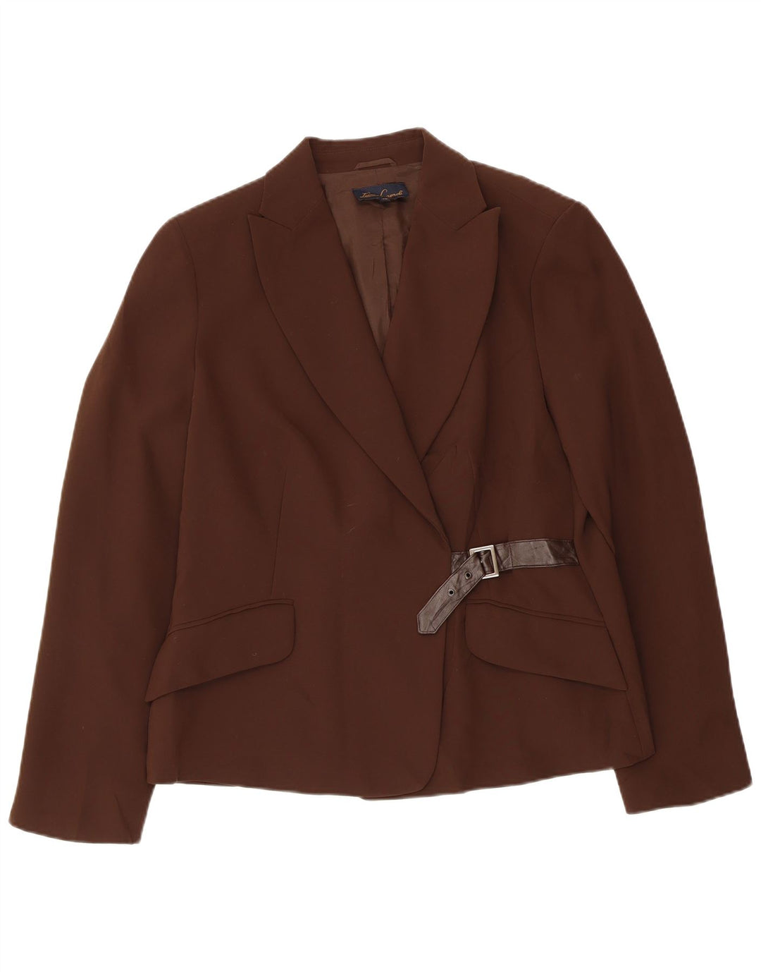 LUISA SPAGNOLI Dame Blazer Jacket IT 48 XL Brun Polyester