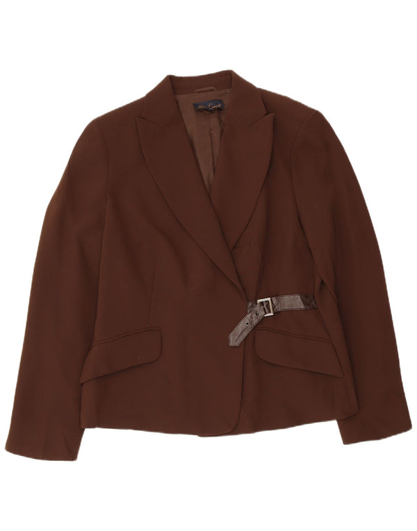 LUISA SPAGNOLI Dame Blazer Jacket IT 48 XL Brun Polyester