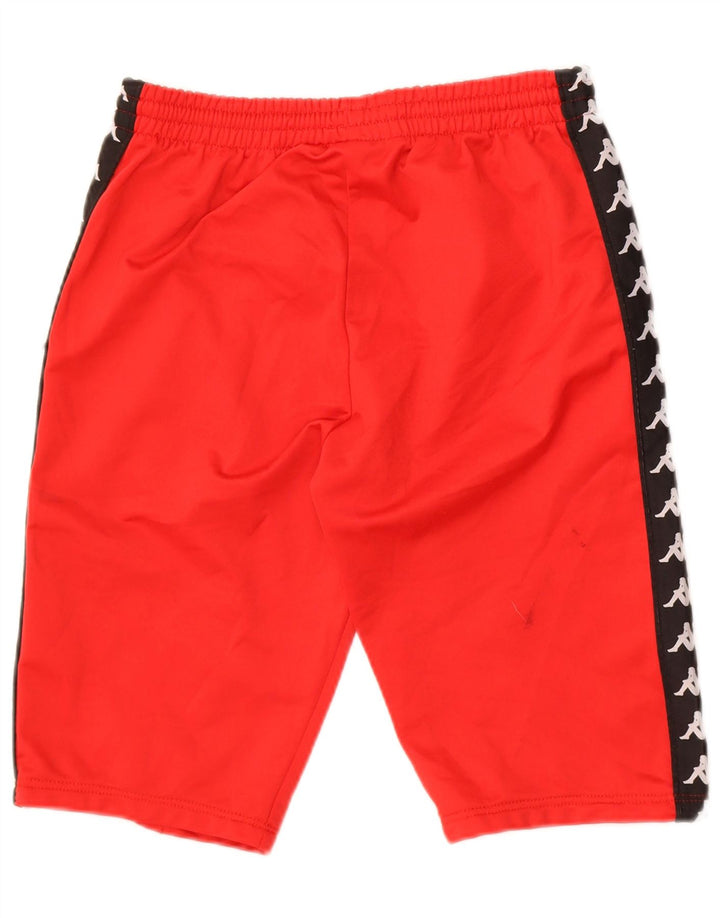 Kappa Herre grafiske sportsshorts Small Red Colourblock Polyester