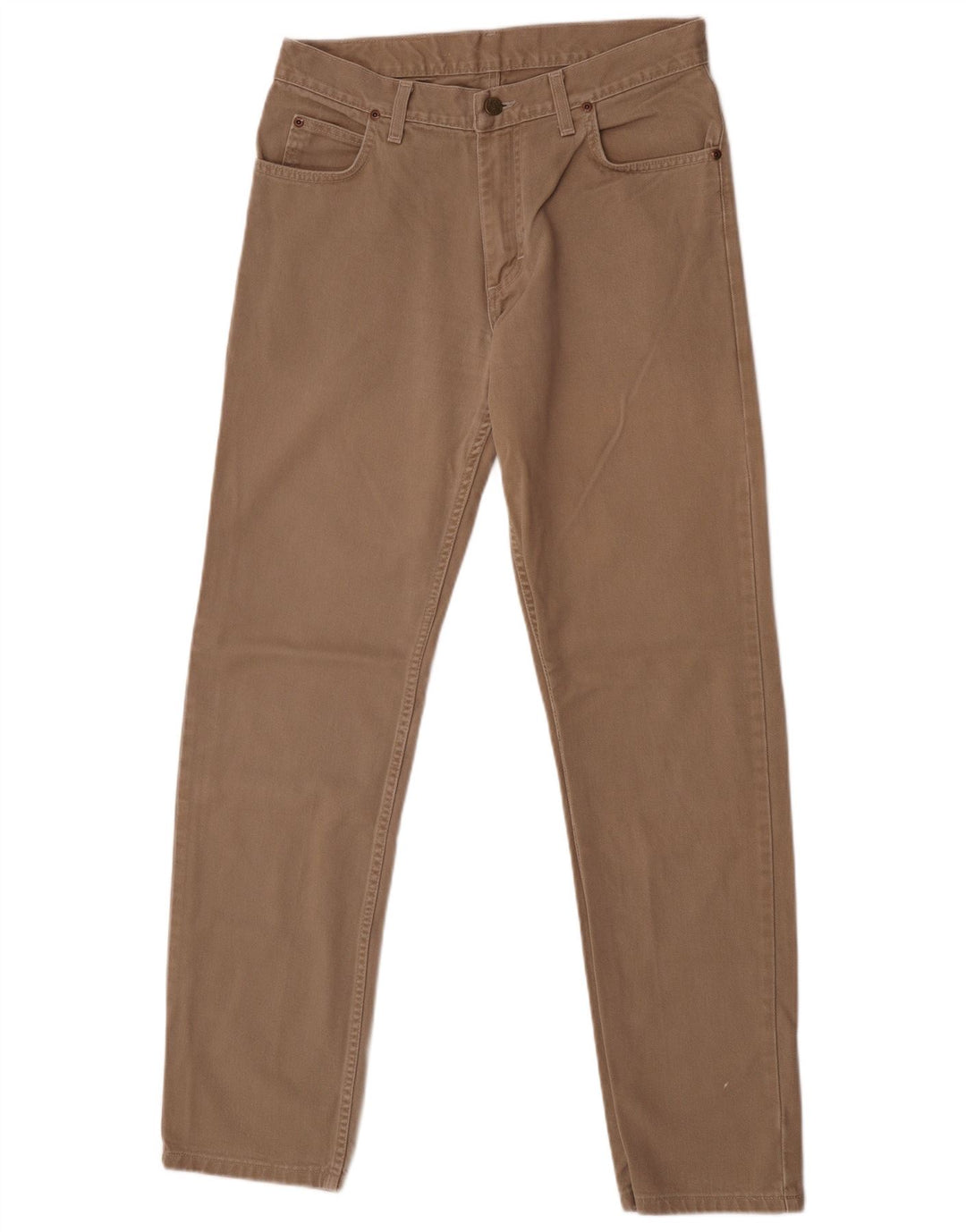 Lee Mens Brooklyn Straight Jeans W33 L34 Beige Bomuld