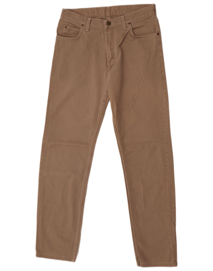 Lee Mens Brooklyn Straight Jeans W33 L34 Beige Bomuld