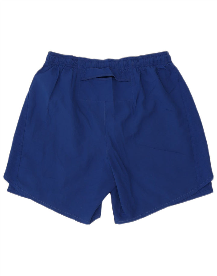 NIKE Herre Dri Fit grafiske sportsshorts mellemblå polyester