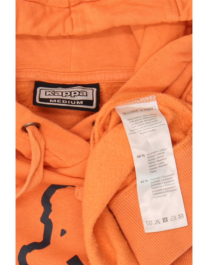 Kappa Herre grafisk hættetrøje Jumper Medium Orange Bomuld