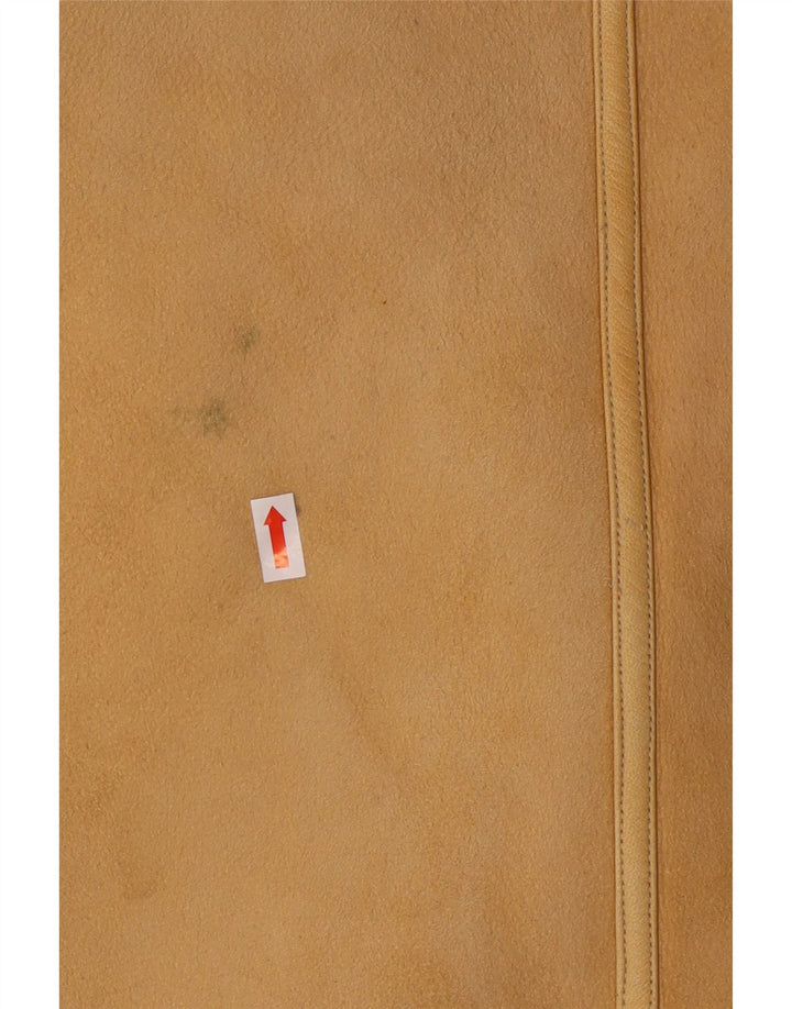 Vintage Dame Shearling Coat IT 46 Large Beige Shearling