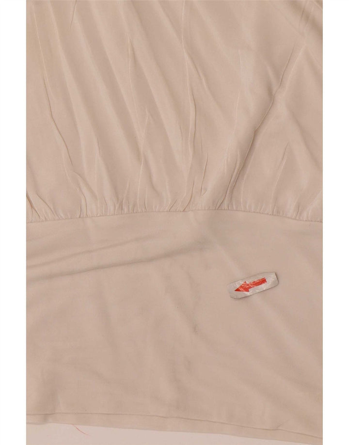 Calvin Klein Dame ærmeløs bluse Top US 6 Medium White Viscose