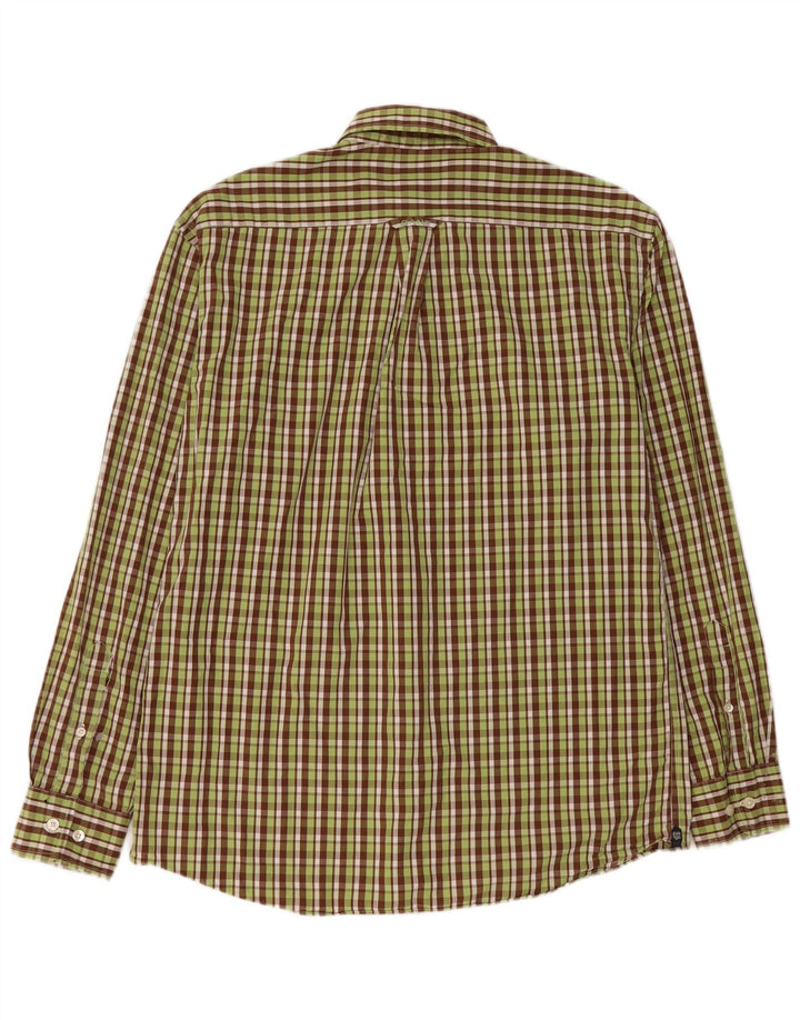 GANT Herre Regular Fit Flanelskjorte Medium Grøn Ternet Bomuld