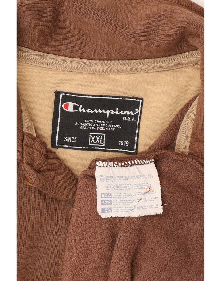 Champion Herre oversize skjorte 2XL brun bomuld