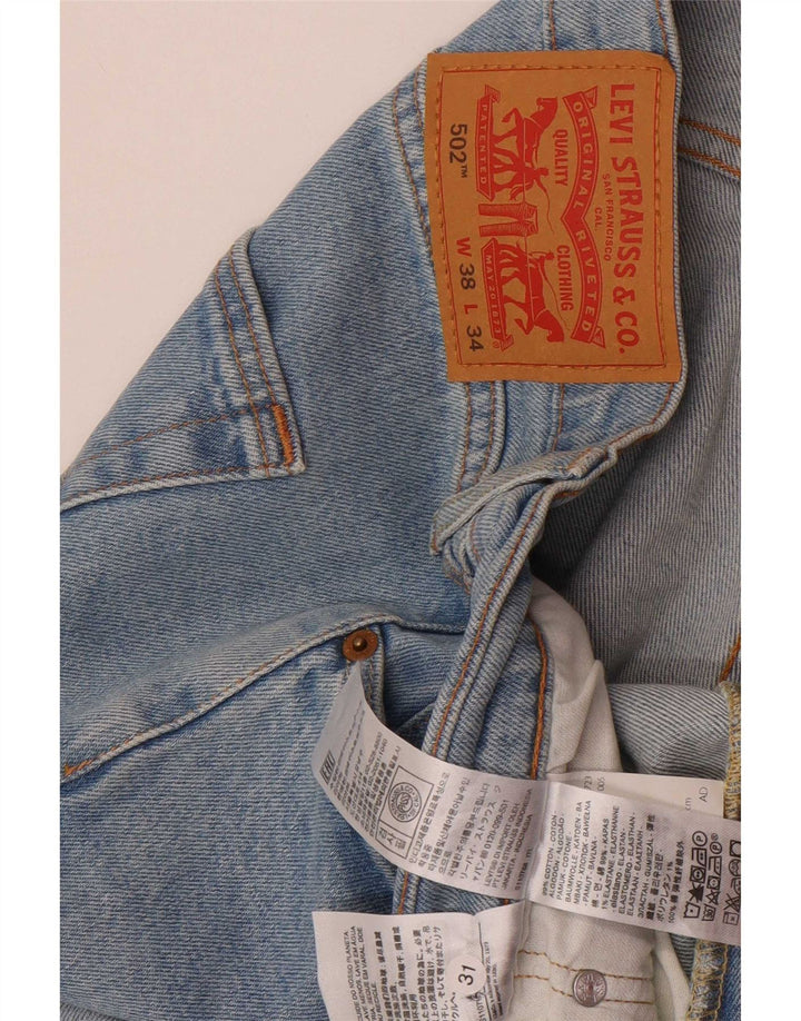 Levi's Herre 502 tilspidsede jeans W38 L31 blå bomuld