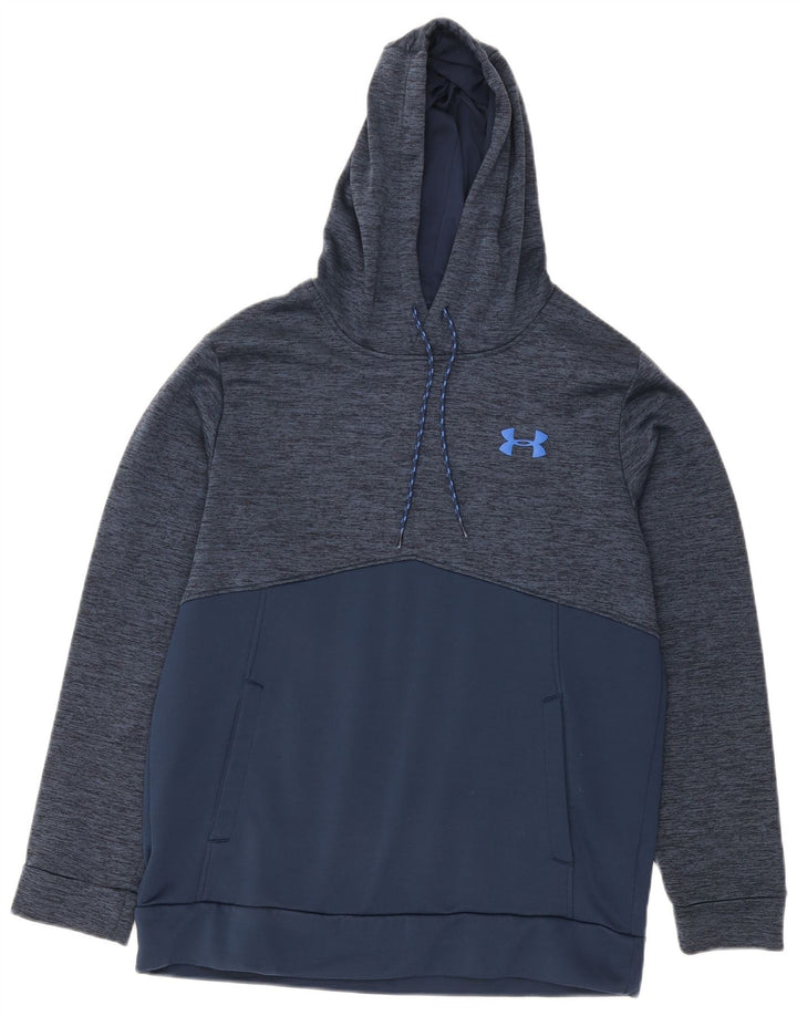 Under Armour Herre Cold Gear Hættetrøje Jumper Medium Navy Blue Flecked
