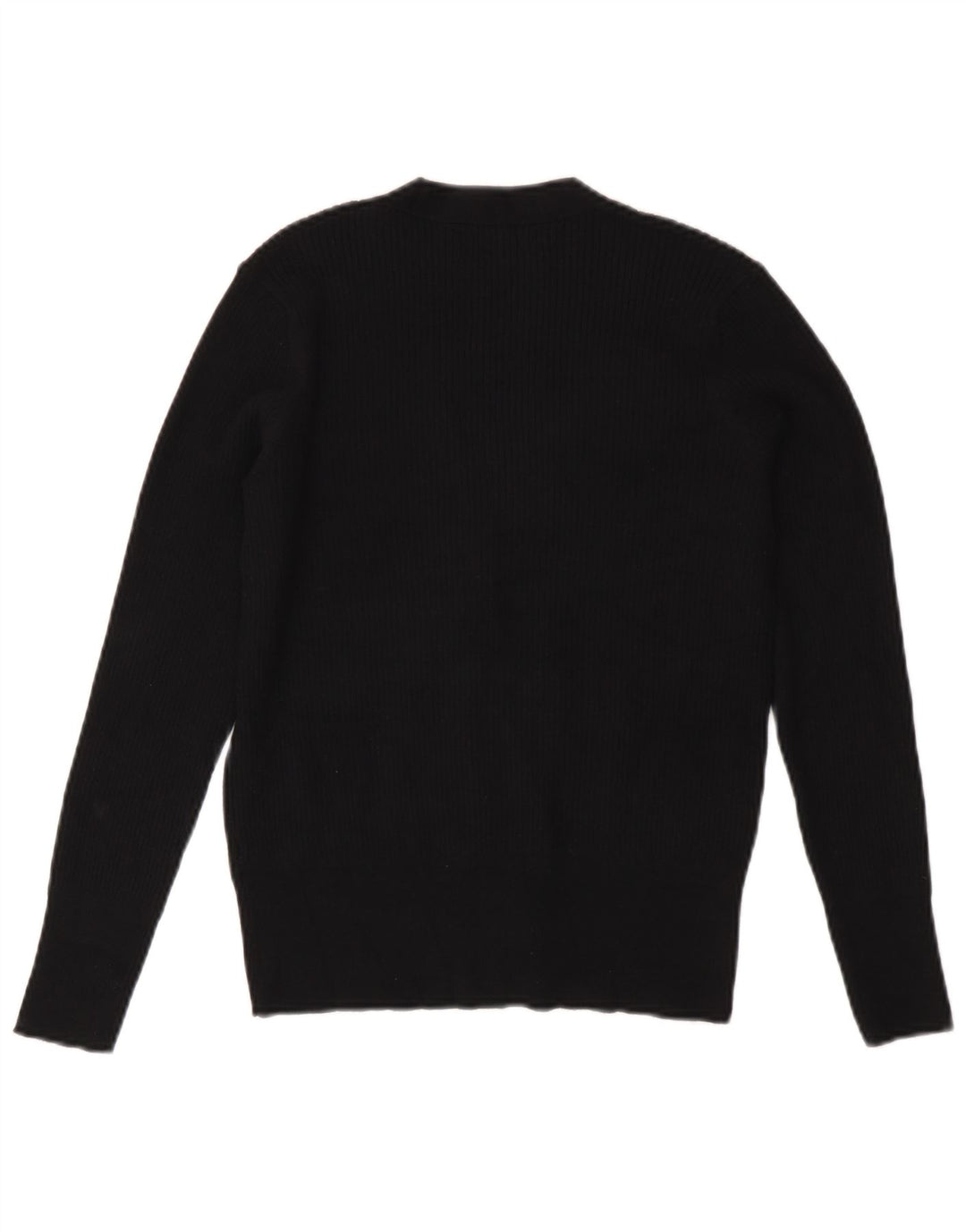 Marks & Spencer Dame Cardigan Sweater UK 10 Small Black Viscose