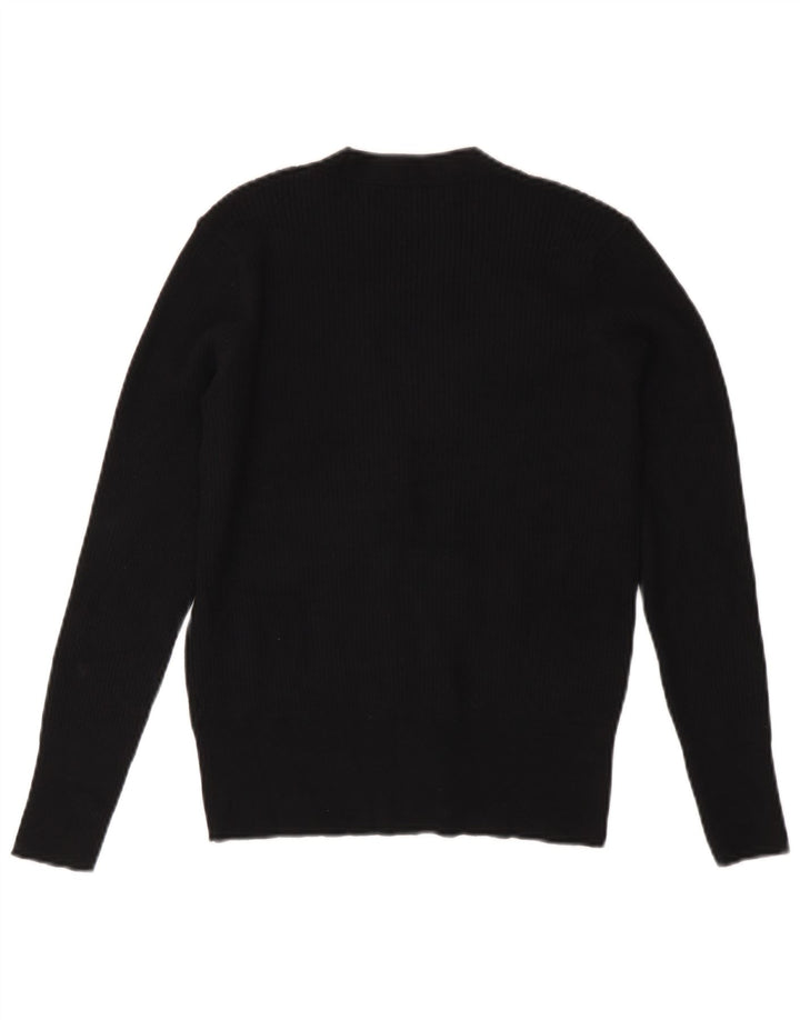Marks & Spencer Dame Cardigan Sweater UK 10 Small Black Viscose