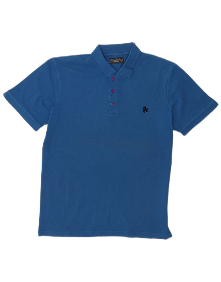Jack & Jones herre poloshirt mellemblå bomuld