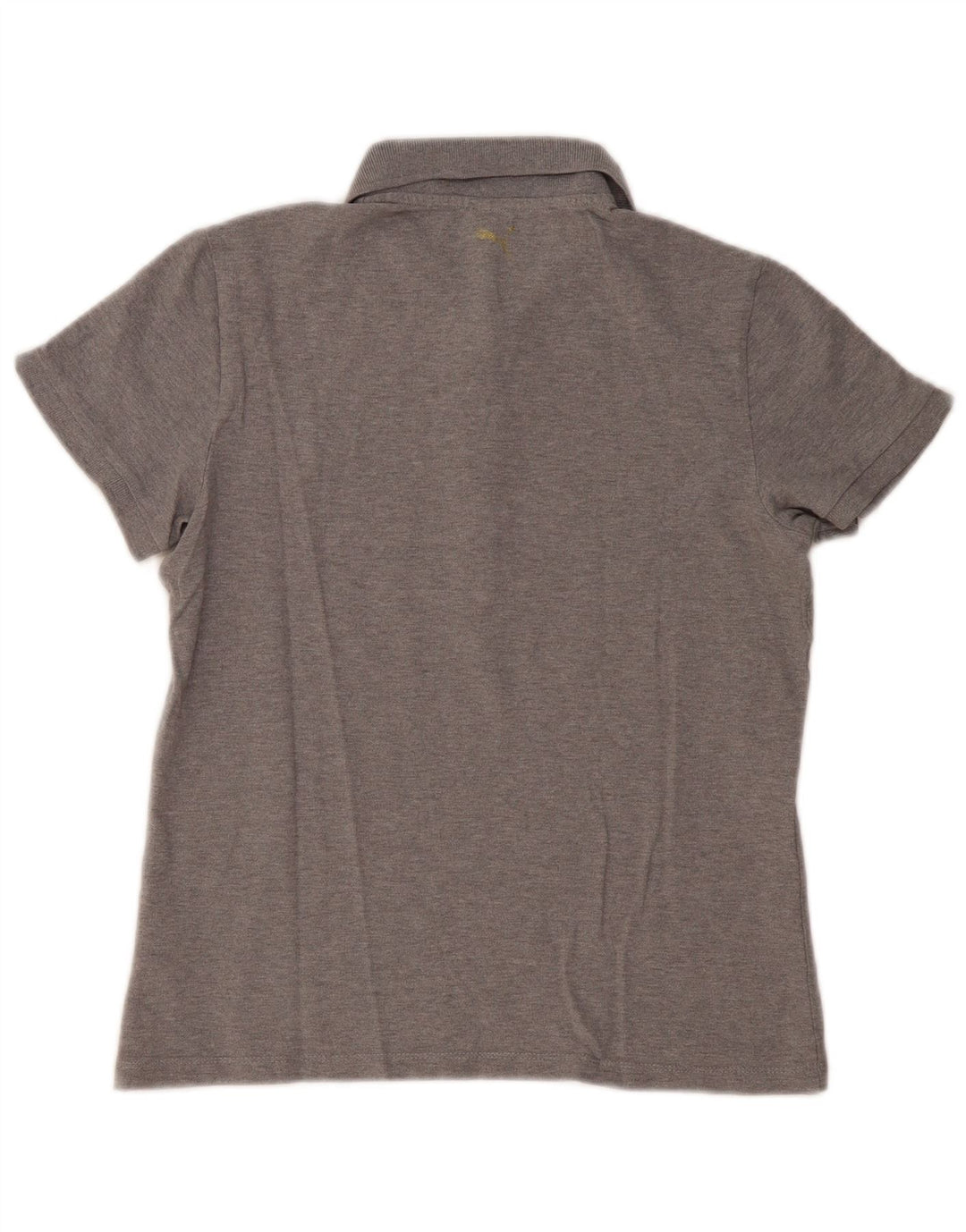PUMA Dame poloshirt UK 14 Medium Grey Bomuld