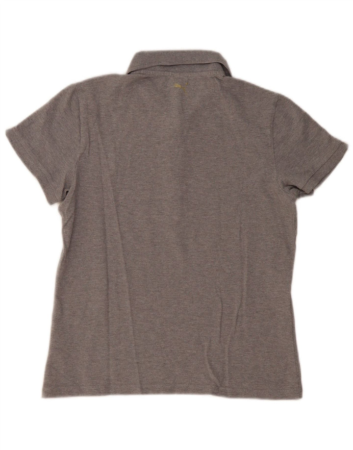 PUMA Dame poloshirt UK 14 Medium Grey Bomuld