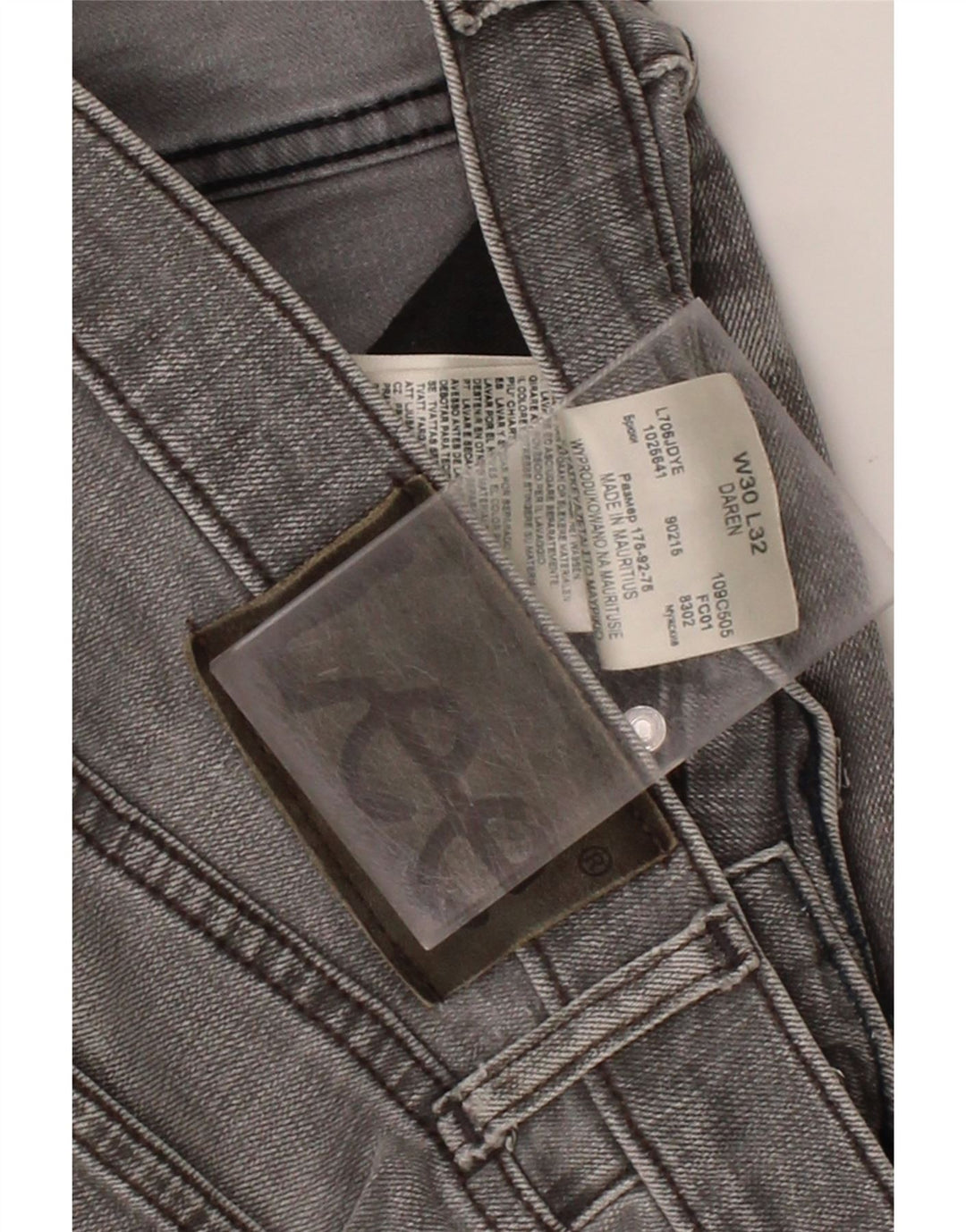 LEE Mens Daren Straight Jeans W30 L32 Grey Cotton Vintage Lee and Second-Hand Lee from Messina Hembry 