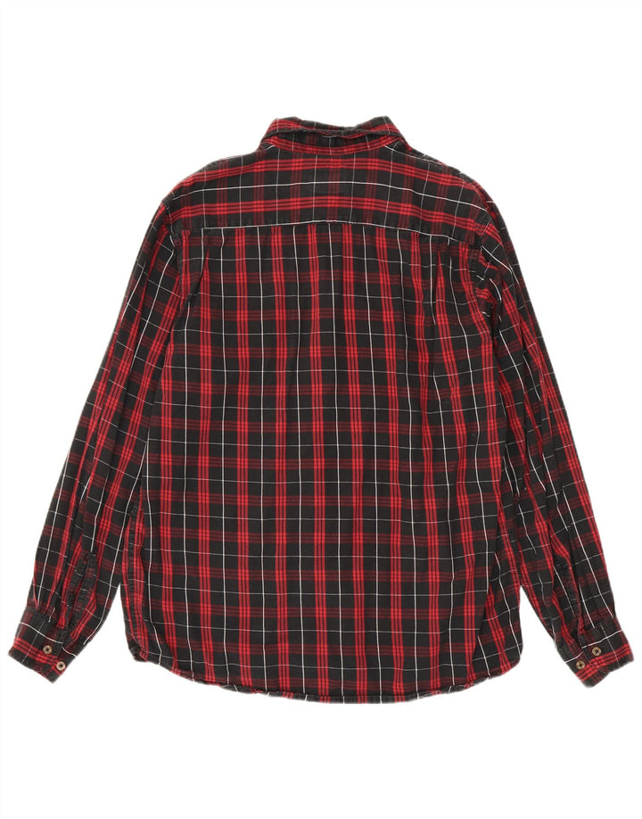 Wrangler Flanelskjorte til mænd Medium rød ternet bomuld