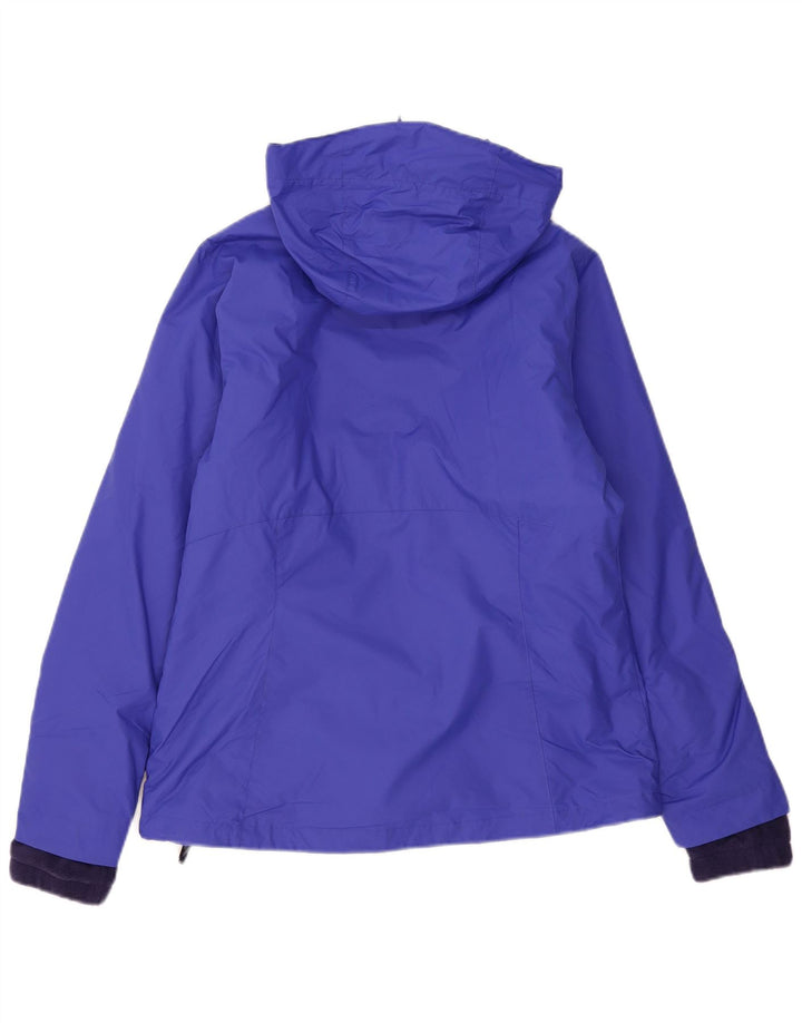 COLUMBIA Womens Interchange Oversized Windbreaker Jacket UK 10 Small Blue