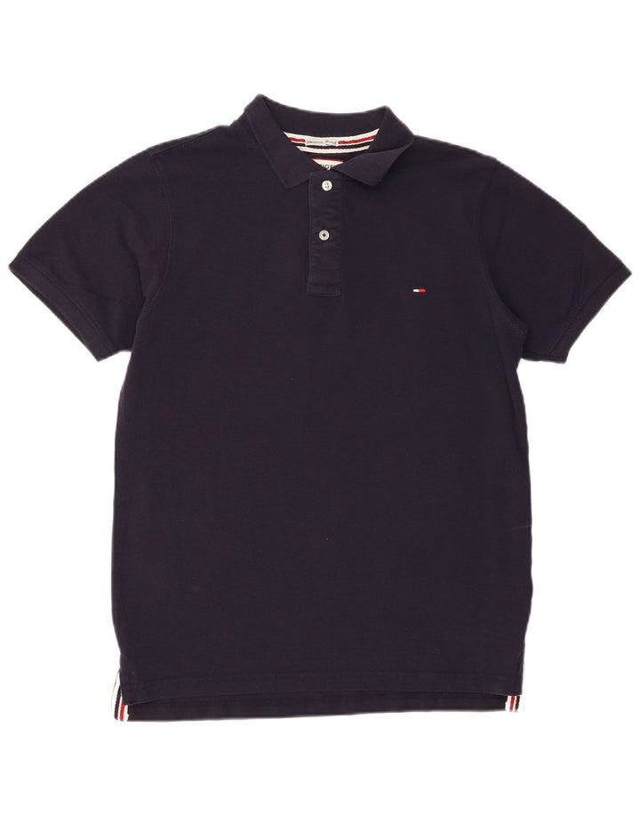 Tommy Hilfiger Herre poloshirt Stor marineblå bomuld