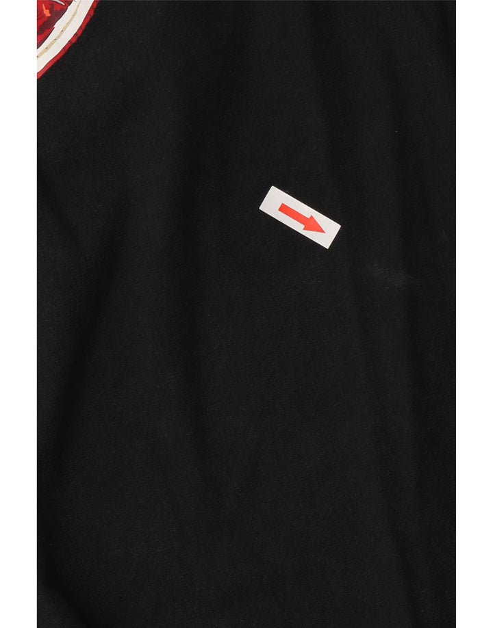Jordan Herre Oversized grafisk T-shirt Top Lille sort bomuld