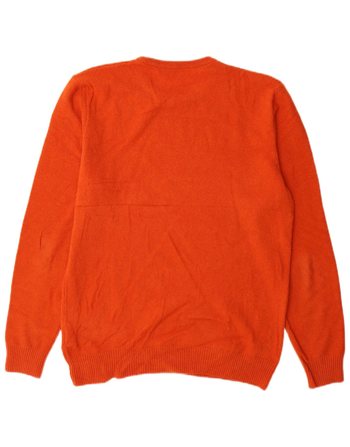 Liu Jo Herre trøje med rund hals, stor orange uld