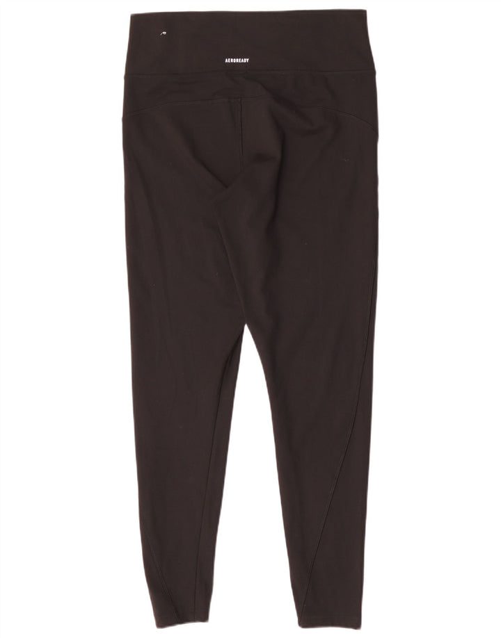 Adidas Dame Tight Fit Leggings UK 16/18 Large Black Polyester