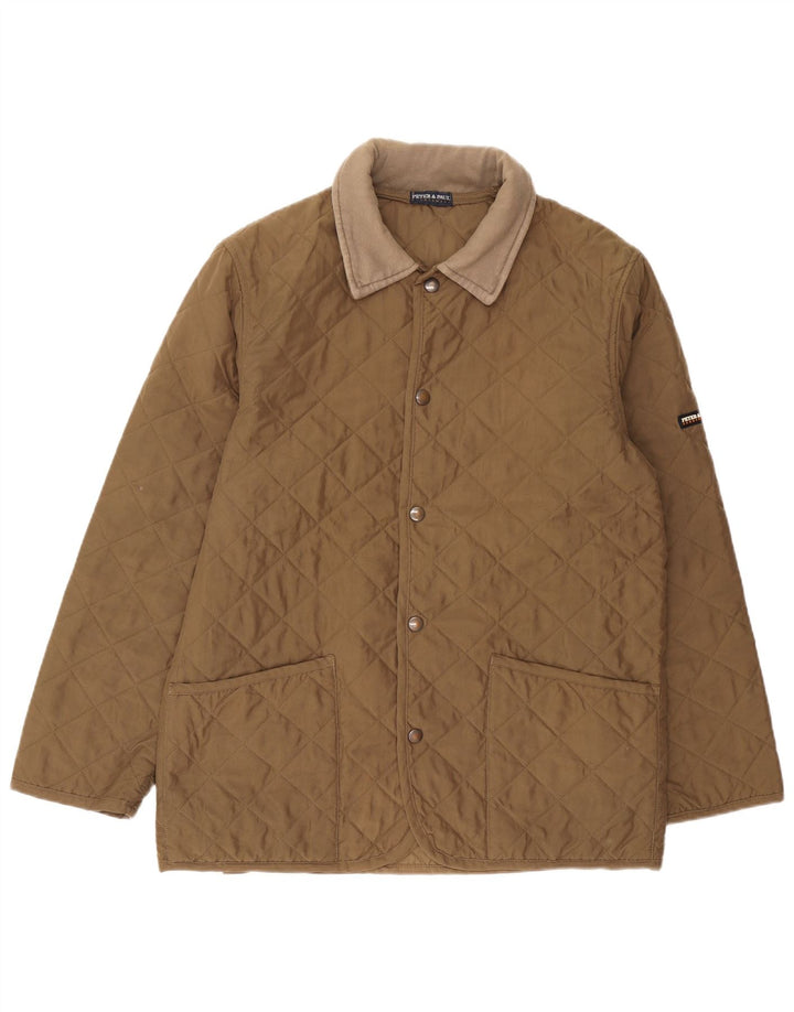 Peter & Paul Herre quiltet jakke UK 38 Medium Khaki