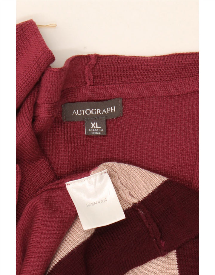 Marks & Spencer Dame Longline Cardigan Sweater UK 18 XL Flerfarvet