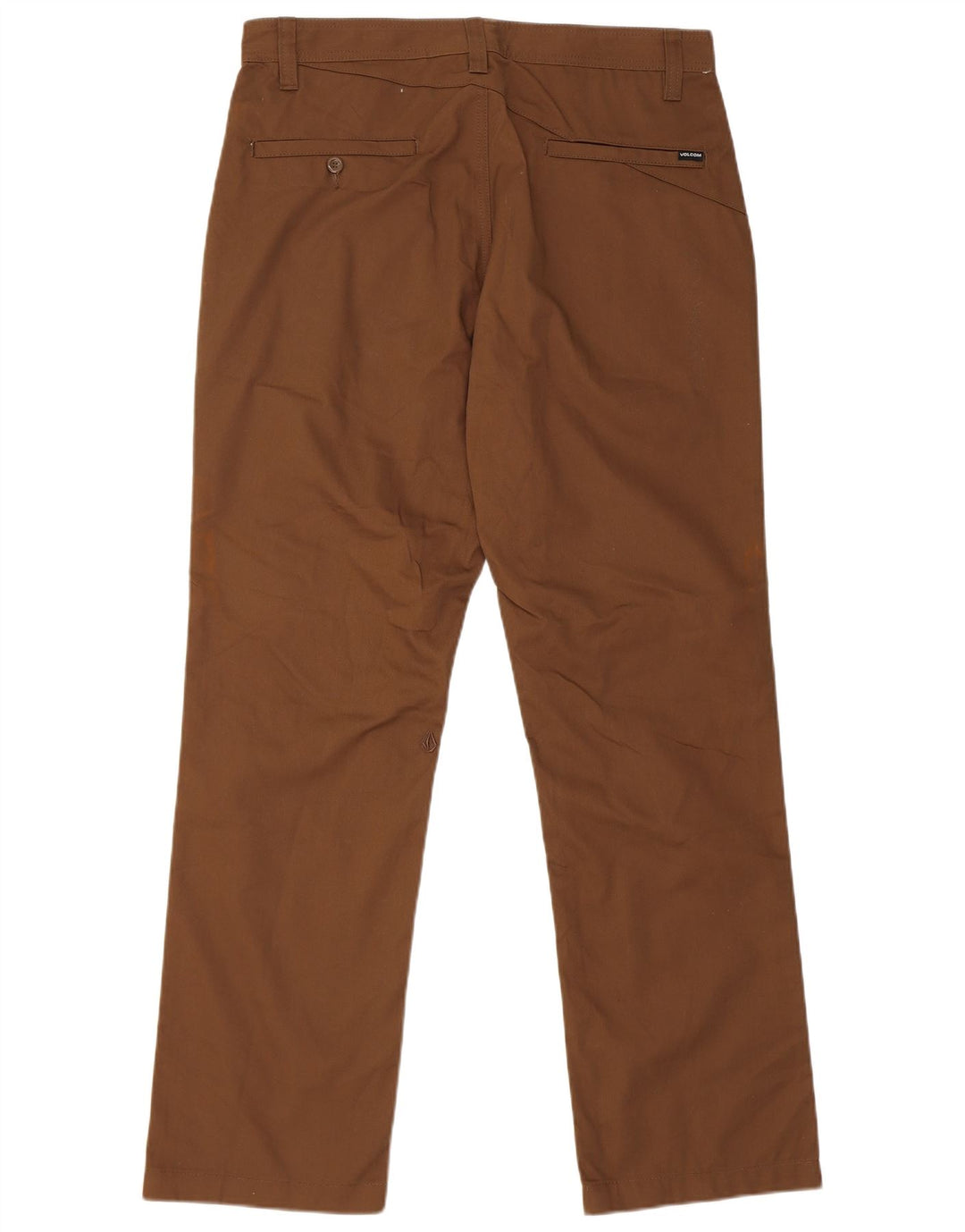 Volcom Lige Chinobukser til kvinder W32 L31 Brun bomuld