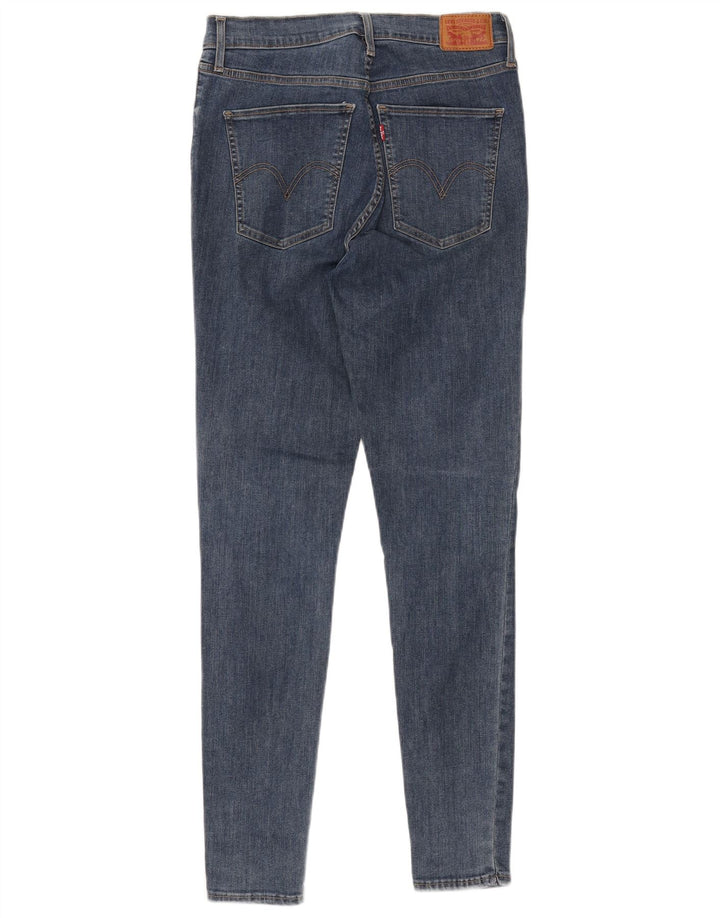 LEVI'S Kvinder Mile High Super Skinny Jeans W31 L32 Blå Bomuld