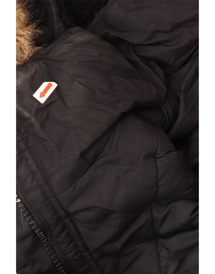 Superdry Parkajakke til kvinder UK 12 Medium Black Winter