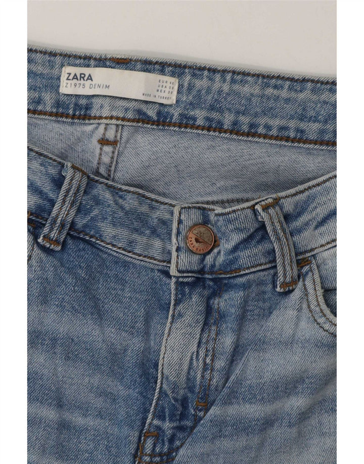 Zara Dame Straight Jeans EU 40 Medium W30 L26 Blå