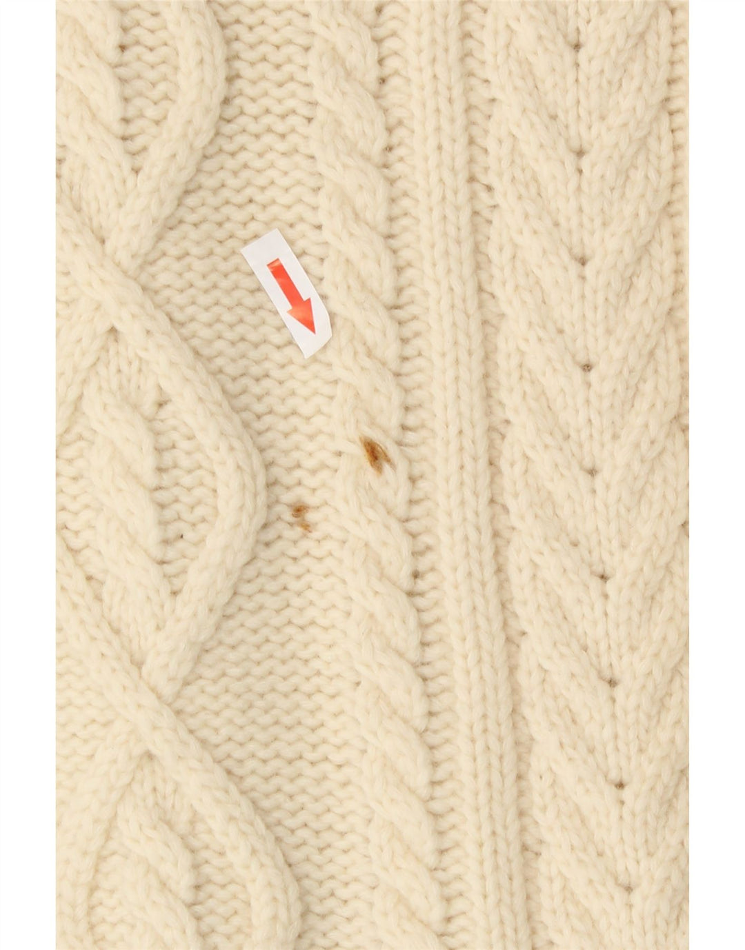 Vintage dame cardigan sweater IT 44 Medium Off White Uld