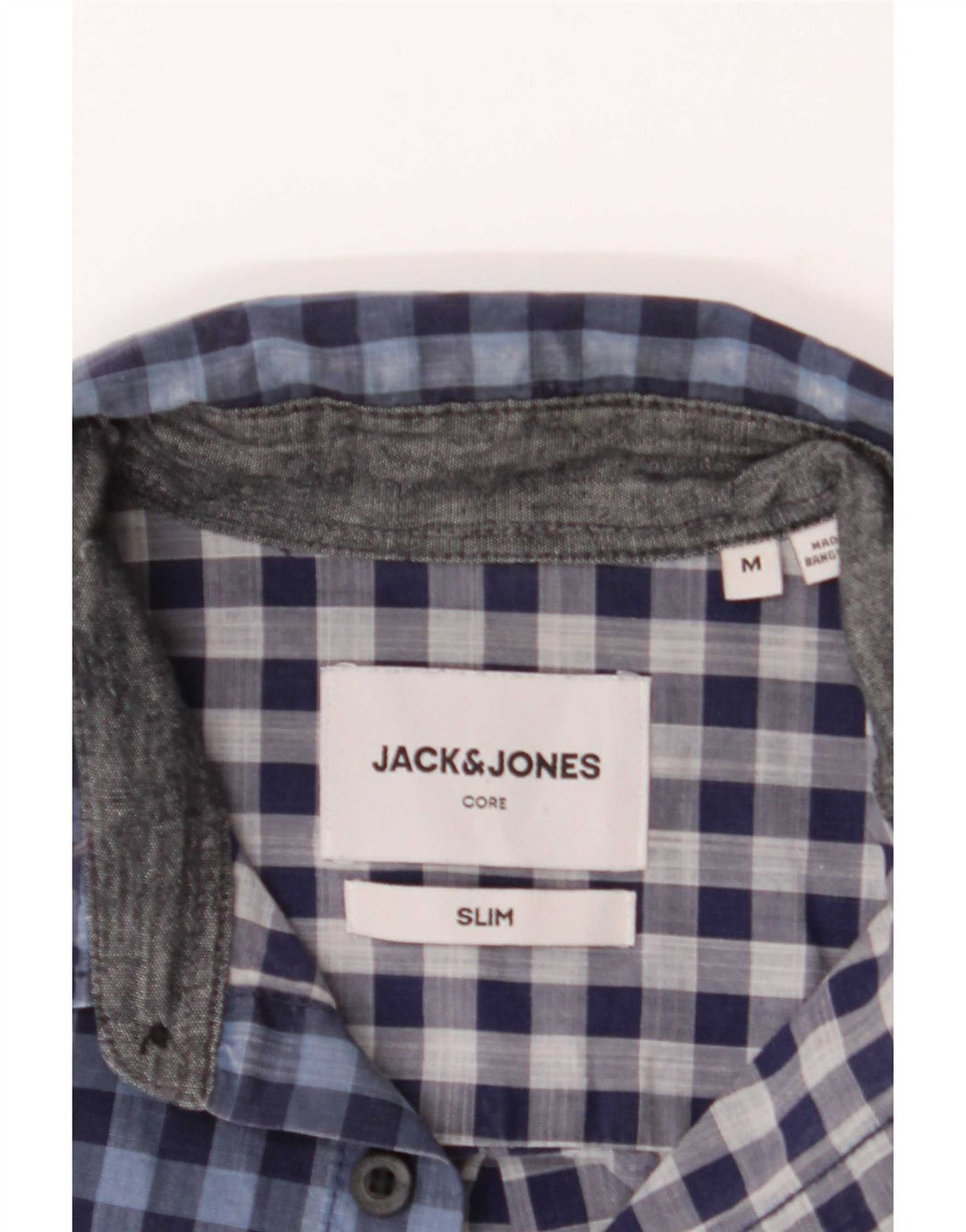 Jack & Jones Herre Slim Fit skjorte Medium Blue Gingham
