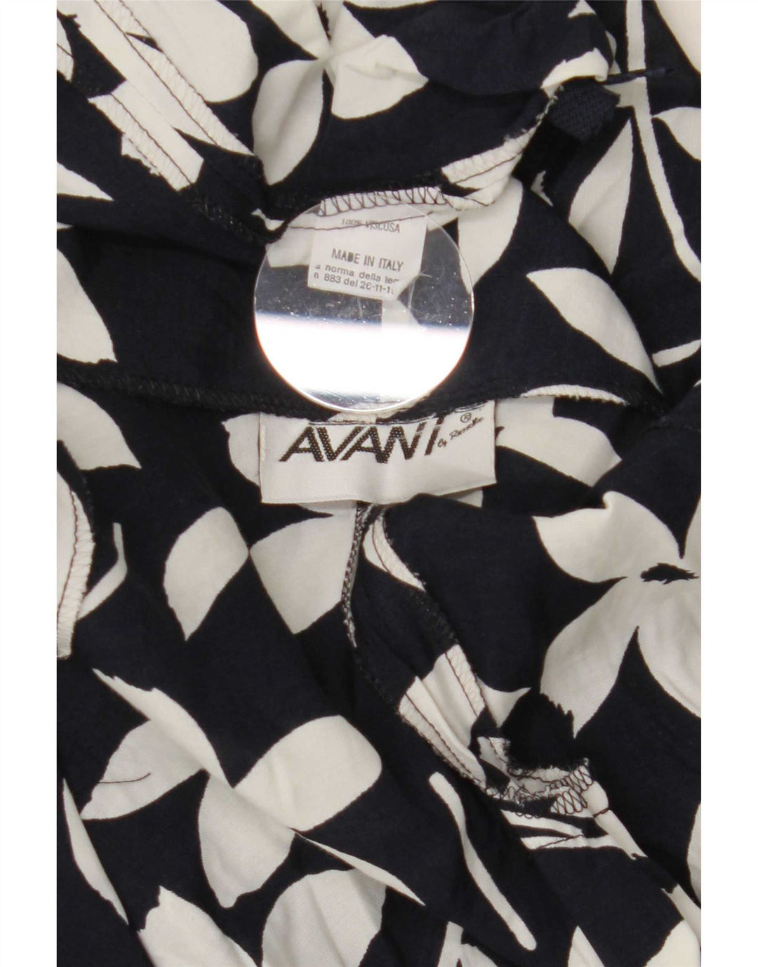 Avant Dame Mini-nederdel W28 Medium Sort Floral Viscose