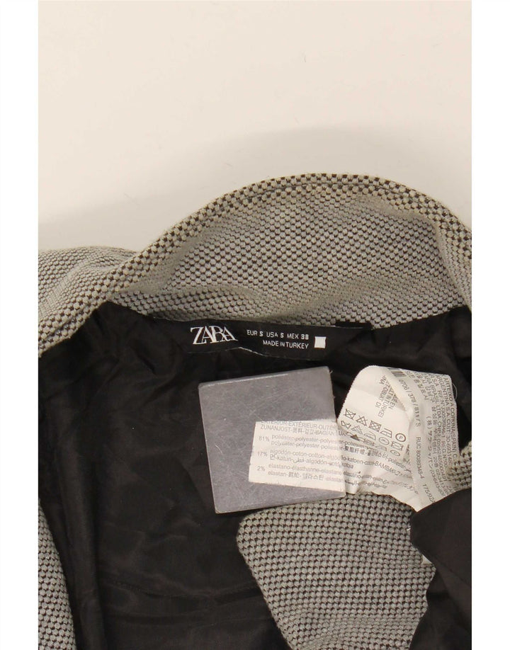 Zara Åben overfrakke til mænd UK 36 Small Grey Polyester