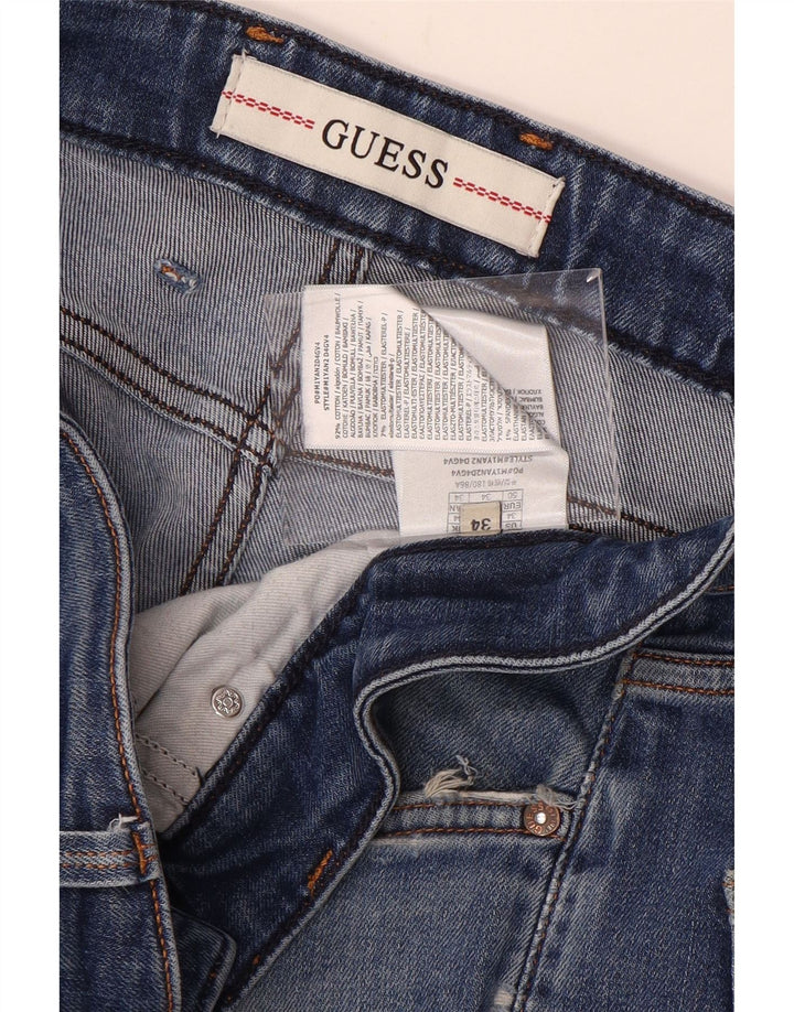 Guess Herre Angels Slim Jeans W34 L31 Blå Bomuld