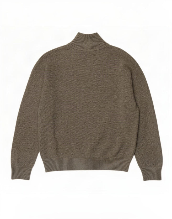 Marks & Spencer Dame Turtle Neck Jumper Sweater UK 10 Small Khaki