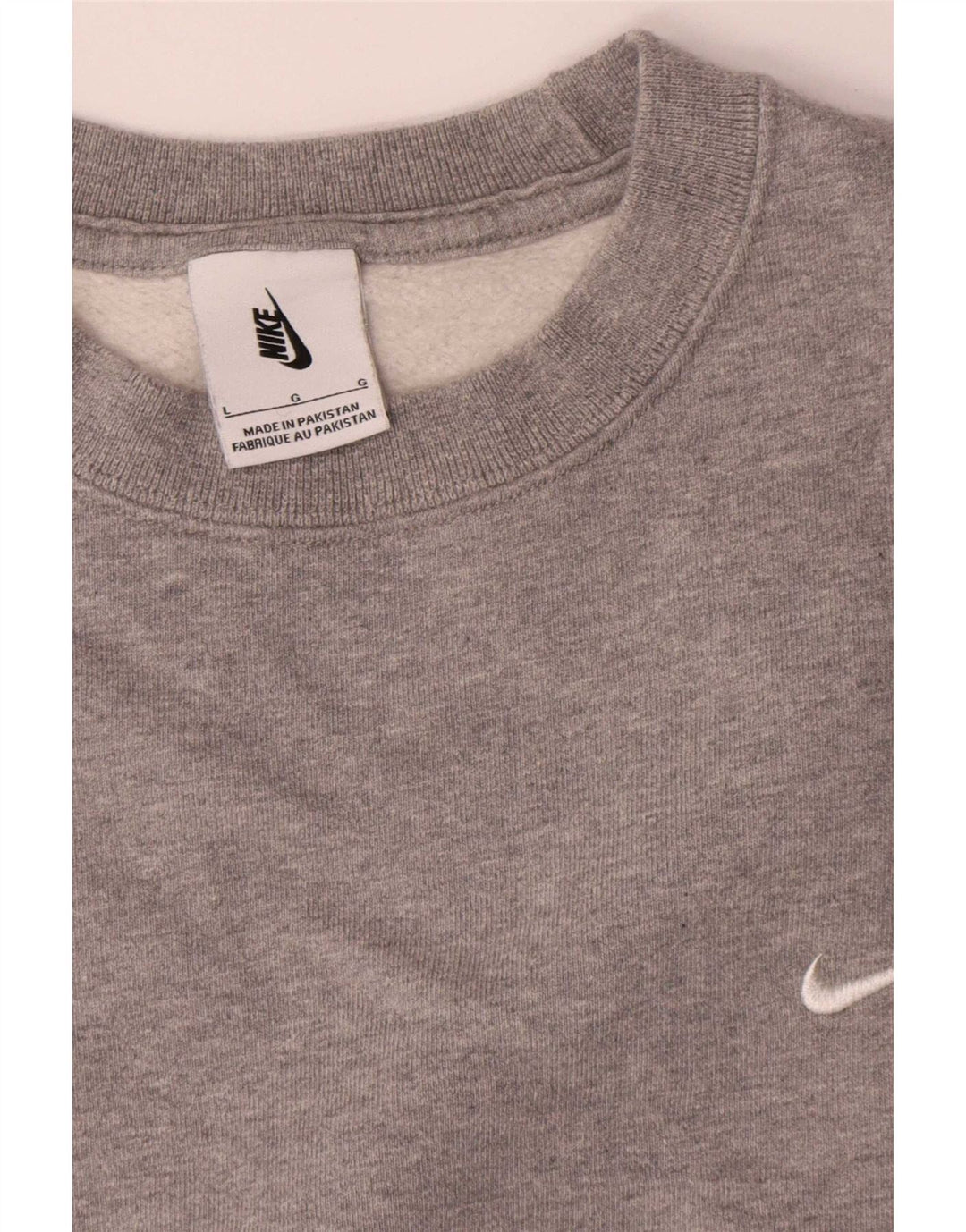 Nike Sweatshirt til mænd, stor grå bomuld