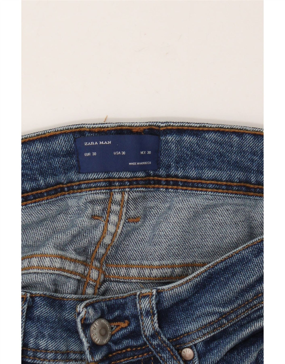 Zara Herre Skinny Jeans EU 38 Small W30 L29 Blå
