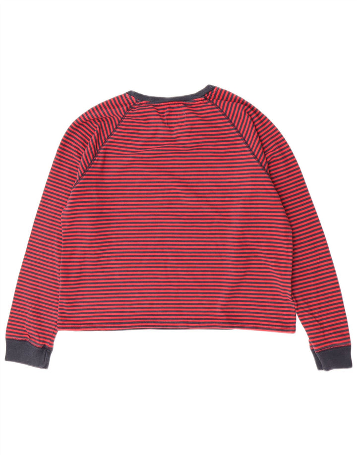 Jack Wills Dame Salcombe Devon Sweatshirt Jumper UK 14 Mellem rød stribet