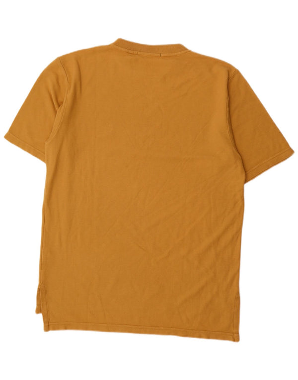 Henry Cottons Herre T-shirt Top Medium Gul Bomuld