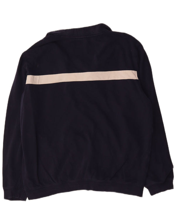 Diadora Træningsdragt til mænd Topjakke 3XL Marineblå Colourblock Bomuld