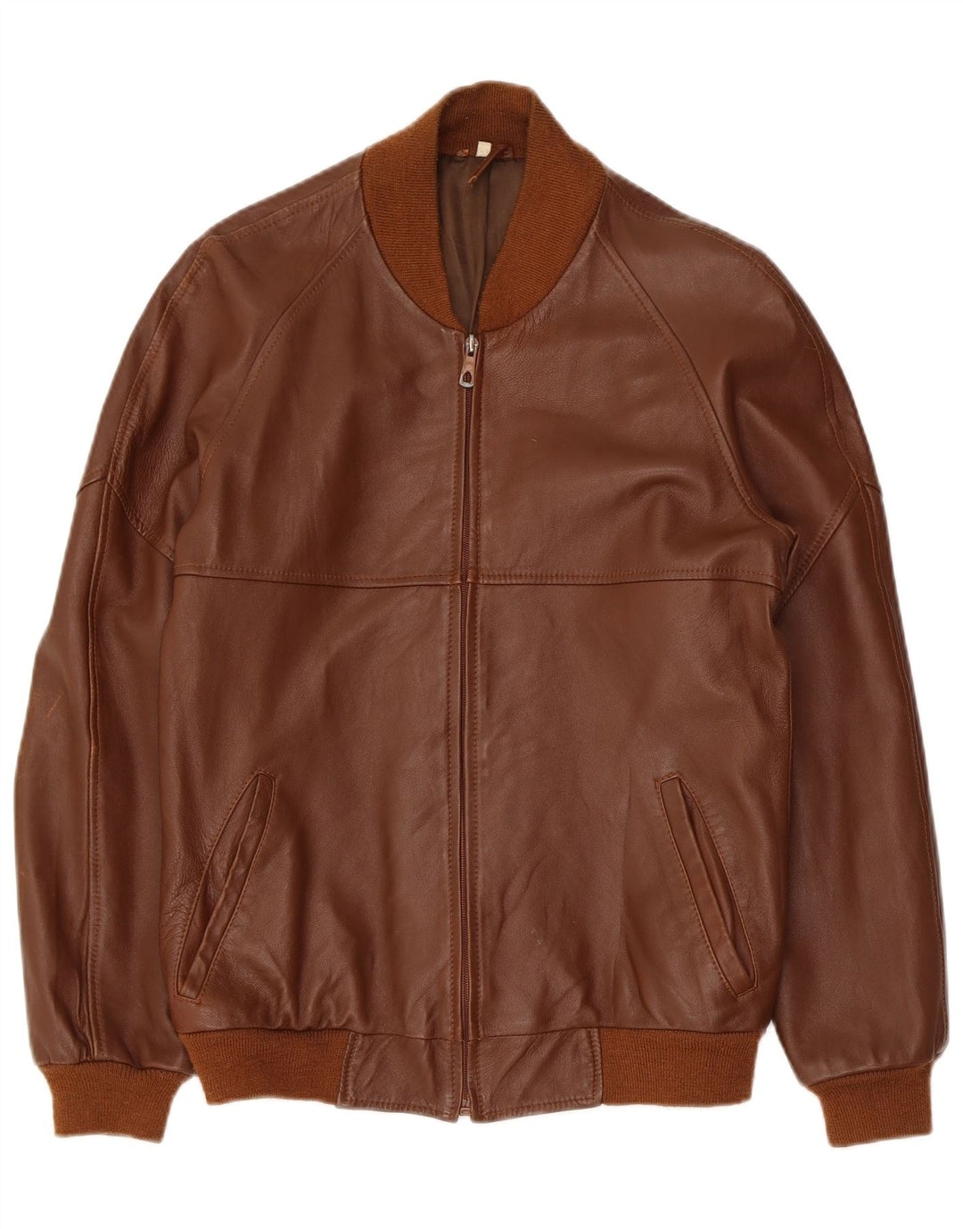 Vintage herre læderjakke IT 48 Medium Brun