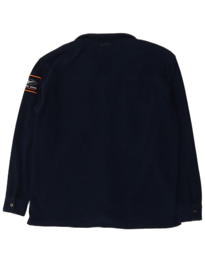 Reebok Fleeceskjorte til mænd Stor marineblå polyester