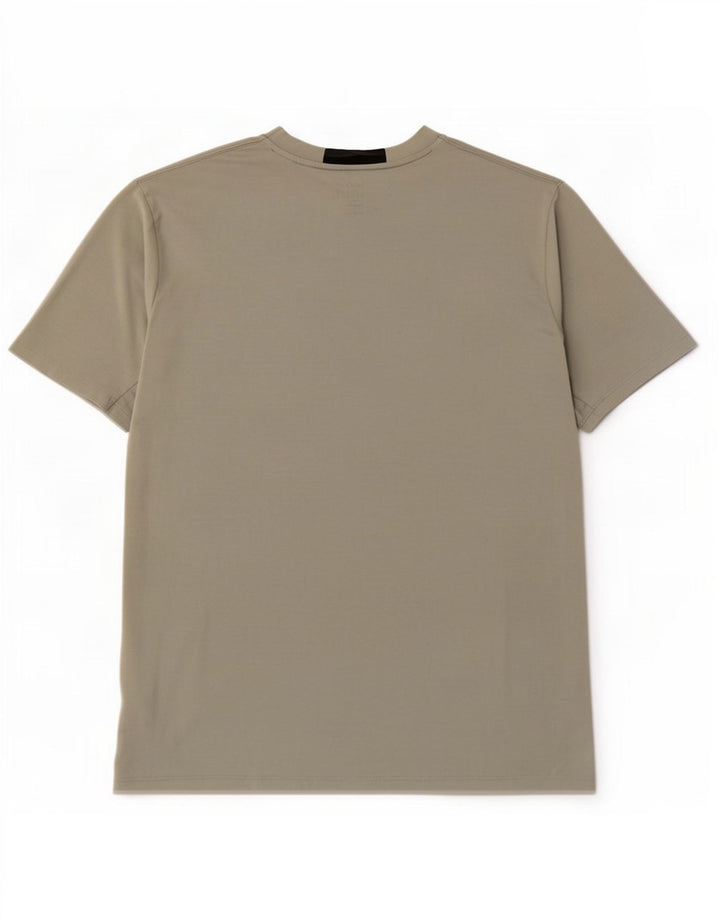 Adidas Herre Slim Fit T-Shirt Top Stor Khaki Polyester