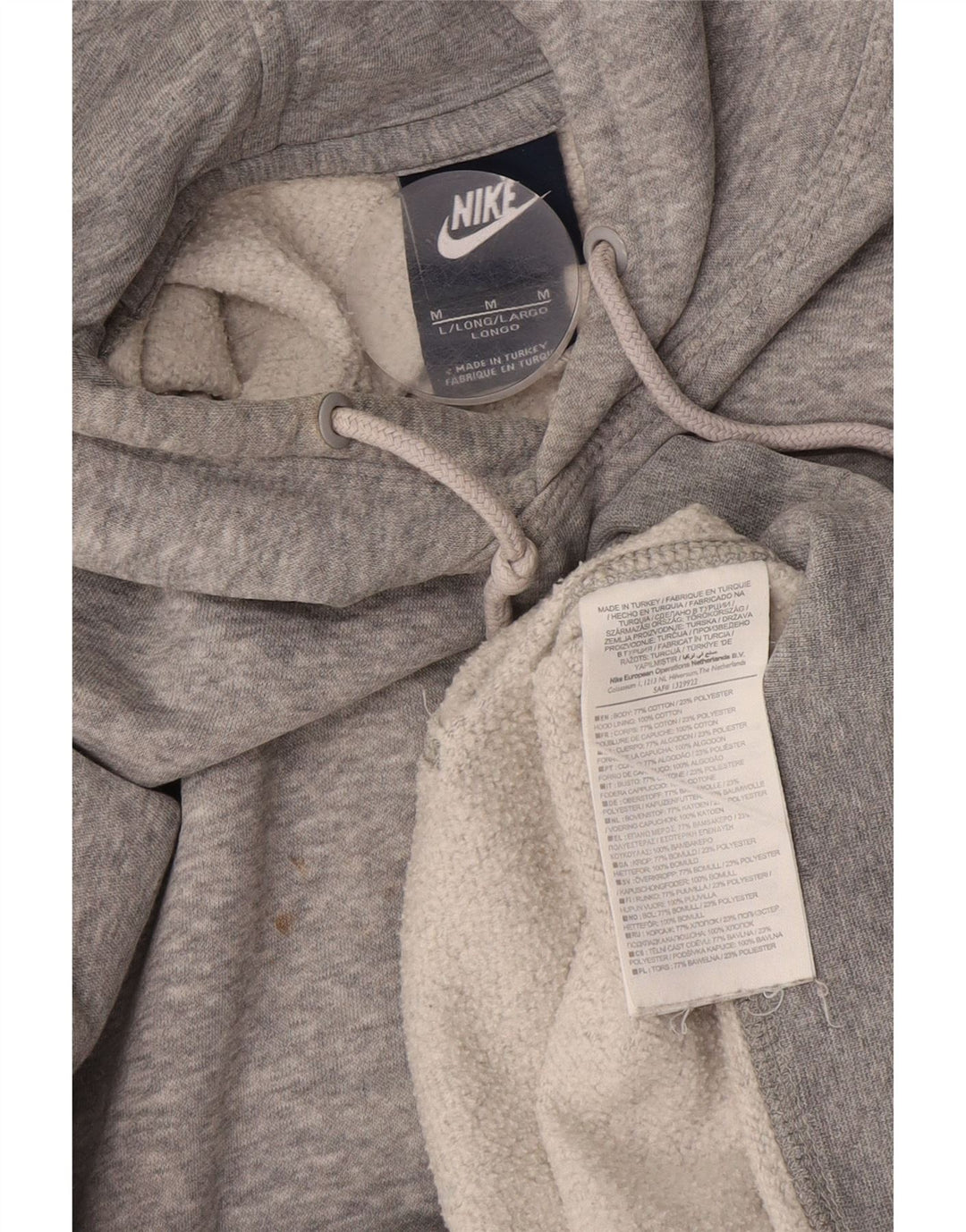 Nike Herre hættetrøje Jumper Medium Grey Bomuld