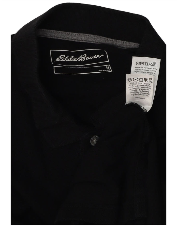 EDDIE BAUER Poloshirt til mænd Medium Sort Bomuld