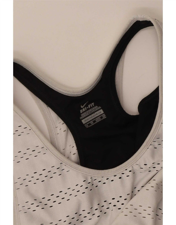 Nike Dame Dri Fit Vest Top UK 6 XS Hvid